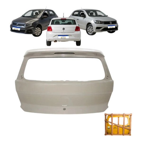 Tampa Traseira Malas Vw Gol G7 G8 2017 18 19 20 21 22 2023 Cinza Para Pintura