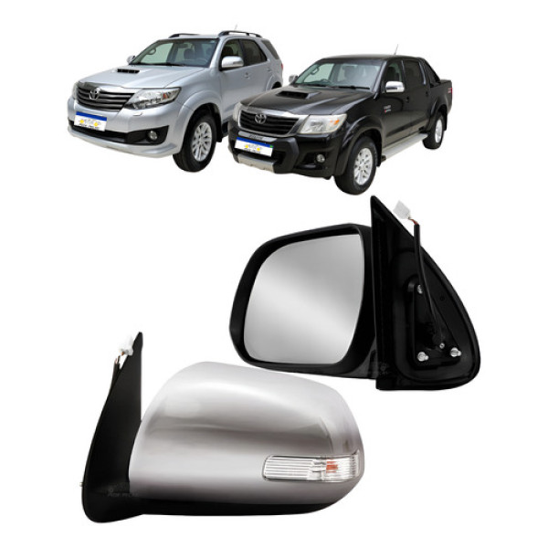 Retrovisor Direito Toyota Hilux 2012 A 2015 Elétrico C/pisca Direito Retrovisor Direito Toyota Hilux 2012 A 2015 Elétrico C/pisca Direito