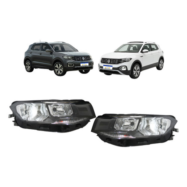 Par Farol Sinaleira Tcross T-cross 2020 2021 2022 23 A 2026 Ambos Lados