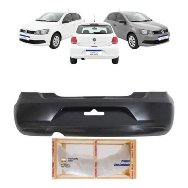 Parachoque Traseiro Vw Gol G6 2013 2014 2015 2016
