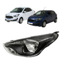 Farol Ford Ka 2015 2016 2017 2018 Mascara Negra Novo Le Esquerdo