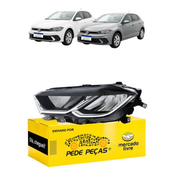 Sinaleira Vw Polo 2023 2024 2025 2026 Full Led C/avaria Le Esquerdo/motorista