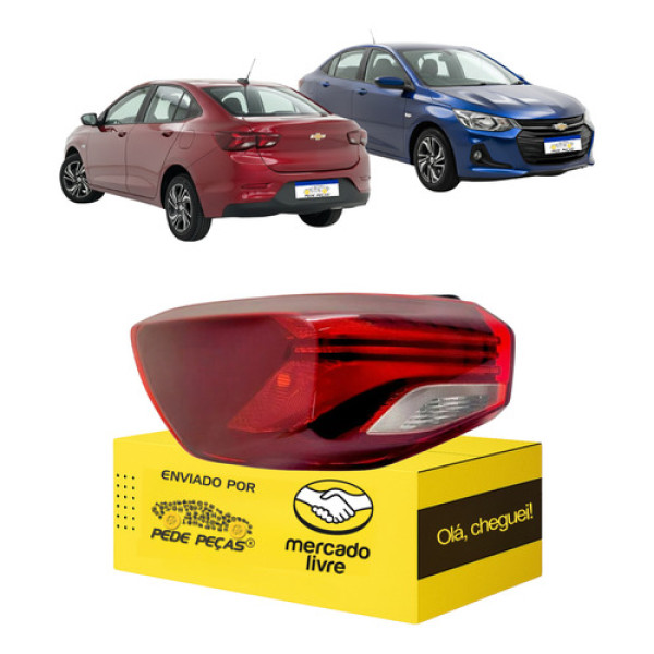 Lanterna Traseira Onix Sedan 2020 A 2025 Esquerdo Sem Led Esquerdo