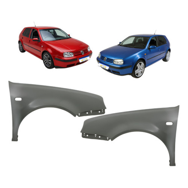 Paralama Volkswagen Golf 1999 2000 A 2007 Com Furo Pisca