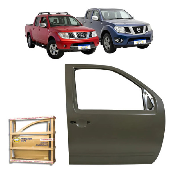 Porta Dianteira Frontier 2008 2009 10 11 12 A 2016 Nova Ld Dianteira Direito Cinza
