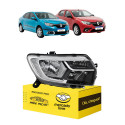 Farol Sandero Logan 2020 21 22 23 24 2025 C/led C/avaria L.d Direito/passageiro