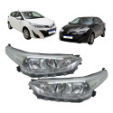 Par Farol Toyota Yaris 2018 A 2025 S/led Eletrico Foco Duplo