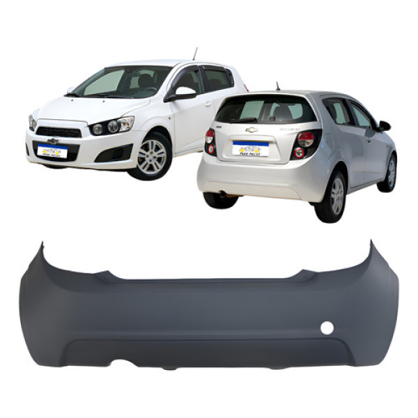 Parachoque Traseiro Chverolet Sonic Lt Hatch 2012 A 2014