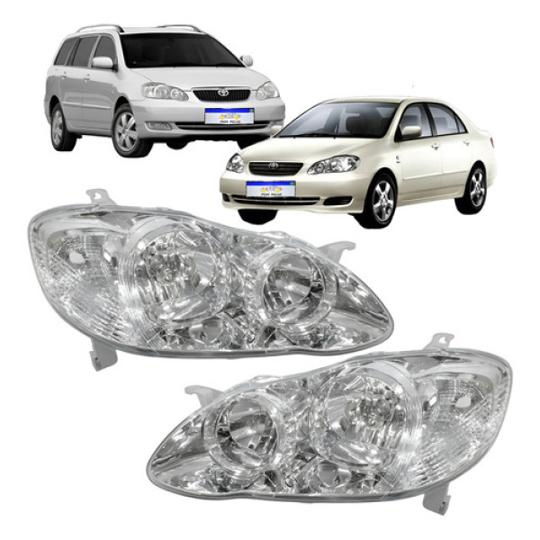 Farol Toyota Corolla Fielder 2003 2004 2005 2006 A 2008 Novo