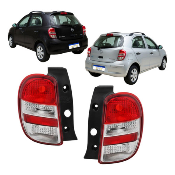 Par Lanterna Nissan March 2011 2012 2013 2014 Sr Sv S Rio