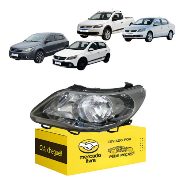 Farol Gol Voyage Saveiro G5 2009 2010 2011 12 Foco Duplo Le Esquerdo