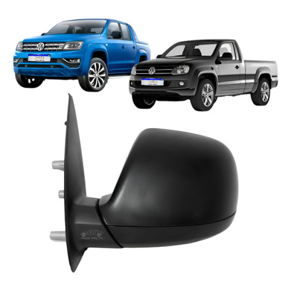 Retrovisor Volkswagen Amarok Preto 2010 A 2024 Elétrico Le