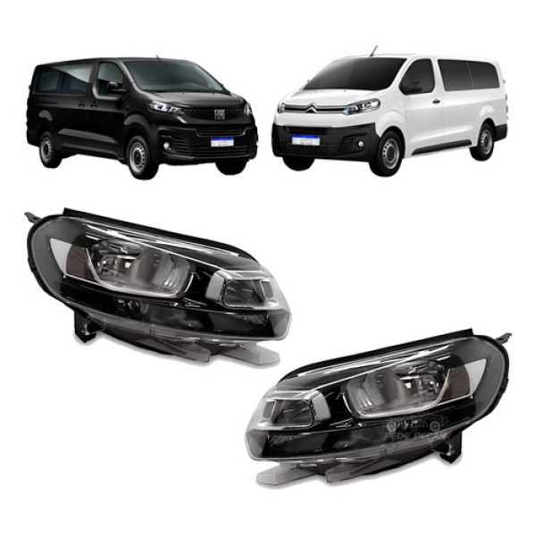 Farol Citroen Jumpy Fiat Scudo 2017 2018 2019 2020 A 2025 Farol Citroen Jumpy Fiat Scudo 2017 2018 2019 2020 A 2025