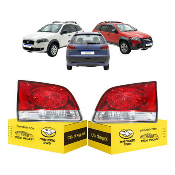 Par Lanterna Tampa Palio 2009 10 11 12 13 14 15 16 17 A 2020 Ambos Lados Vermelho