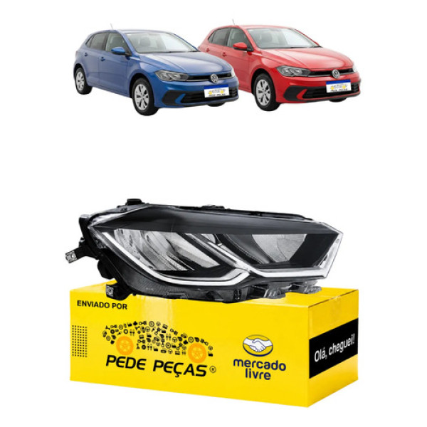 Farol Sinaleira Vw Polo 2023 24 25 2026 Full Led C/avaria Ld Direito/passageiro