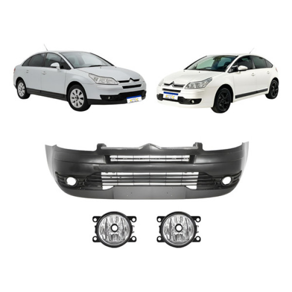 Parachoque Citroen C4 Pallas 2007 2008 2009 2010 2011 A 2013 Preto