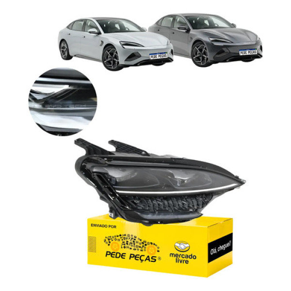 Farol Byd Seal 2023 2024 2025 Full Led Dianteiro Novo Ld Direito/passageiro