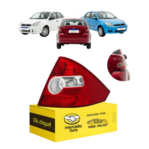 Lanterna Sinaleira Ford Fiesta Sedan 2003 A 2010 C/avaria Le Esquerdo/motorista