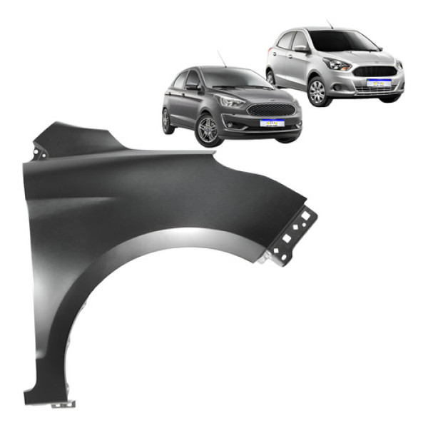 Paralama Ford Ka 2014 2015 2016 2017 2018 2019 2020 2021 L.d Preto