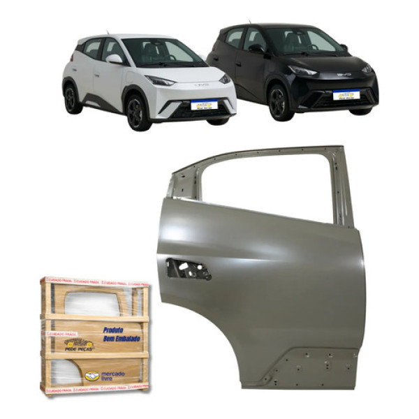 Porta Traseira Byd Dolphin Mini Ev Gs 2024 2025 2026 L.d Traseira Direito/passageiro Cinza