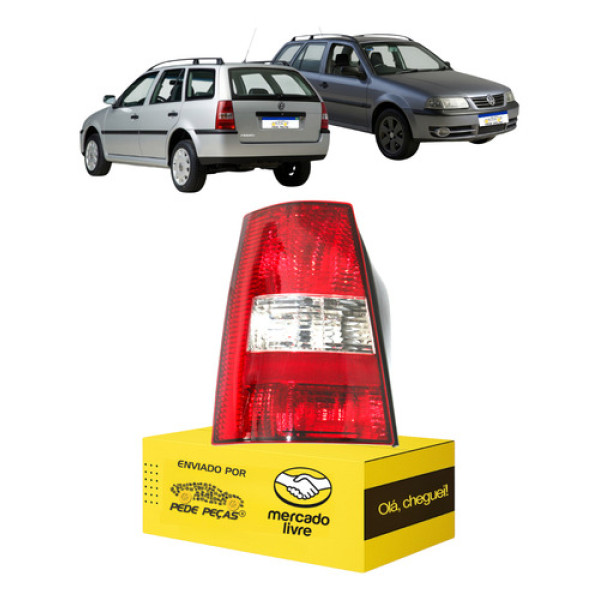 Lanterna Sinaleira Parati G3 2003 2004 2005 Cristal L.e Esquerdo/motorista Vermelho