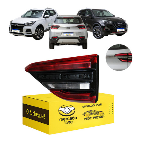 Lanterna Tampa Chery Tiggo 5x 2023 2024 2025 2026 L.d Nova Direito/passageiro Vermelho