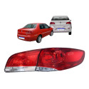 Par Lanterna Fiat Siena 2008 2009 2010 2011 2012 A 2016 Ld Direito/passageiro Vermelho