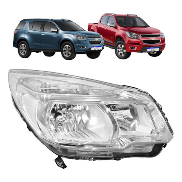 Farol Chevrolet S10 Trailblazer Lt Ls 2012 A 2016 Novo Ld