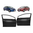 Par Porta Dianteira Civic G9 2012 2013 2014 2015 2016 Novo Preto Dianteira Direito E Esquerdo
