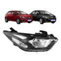 Farol Chevrolet Onix Prisma 2017 2018 2019 Friso Preto Ld