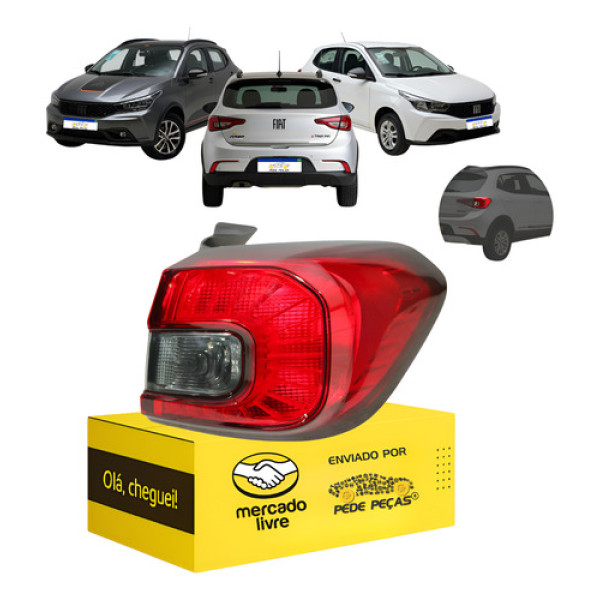 Lanterna Fiat Argo 2017 2018 2019 2020 2021 2022 23 24 Fumê