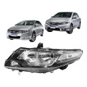 Farol Honda City 2009 2010 2011 2012 2013 2014 L.e Novo - Esquerdo