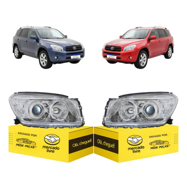 Par Farol Sinaleira Toyota Rav4 2006 2007 2008 Cromado Novo Ambos Lados