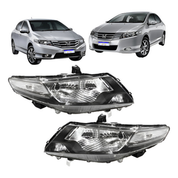 Par Farol Honda City 2009 2010 2011 2012 2013 2014 Novo Direito