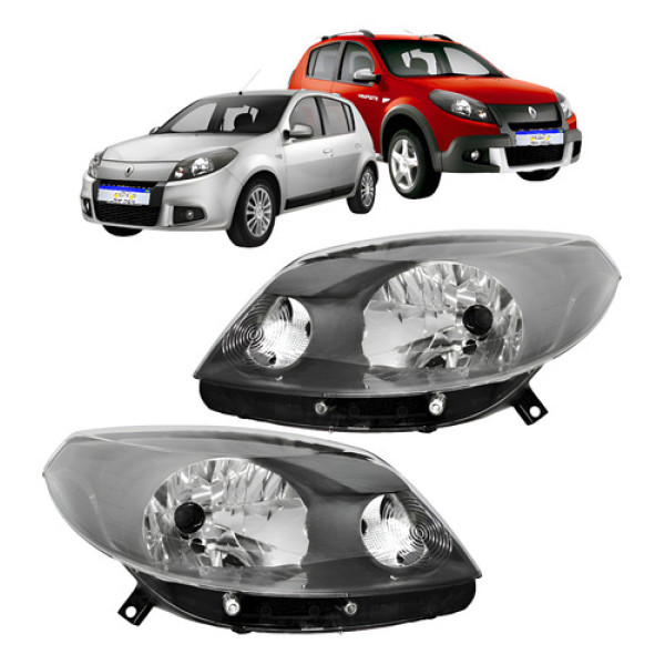 Farol Renault Sandero Stepway 2012 2013 2014 Novo