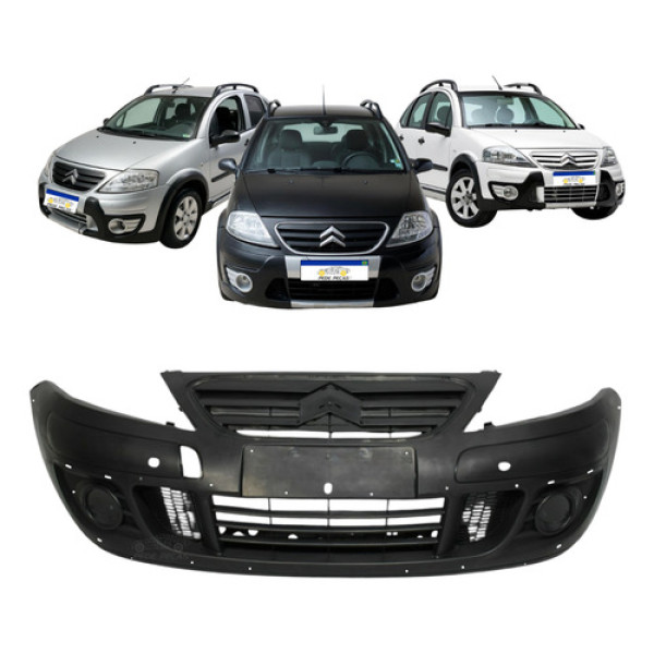 Parachoque Dianteiro C3 2008 A 2012 C/furo Solaris Glx 