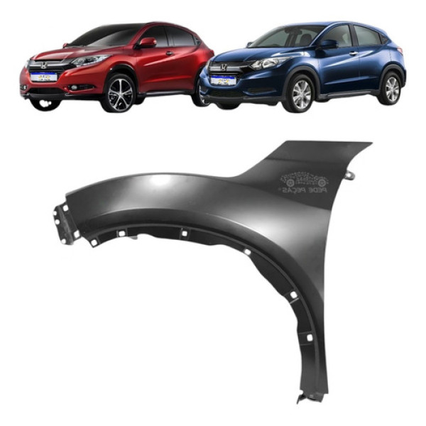 Paralama Hrv Hr-v 2015 2016 2017 2018 2019 2020 2021 L.e Cor Preto Esquerdo