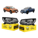 Par Farol Vw Saveiro G9 2024 2025 2026 Friso Cromado Ambos Lados
