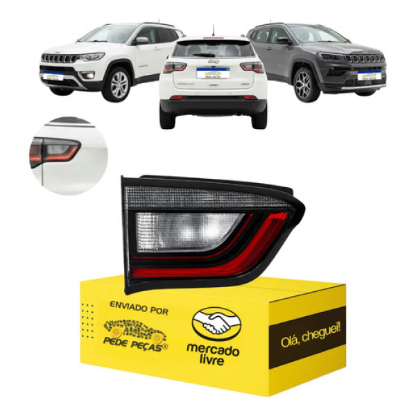 Lanterna Traseira Tampa Jeep Compass 2022 A 2026 C/led Le Esquerdo/motorista