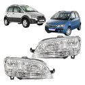 Par Farol Fiat Idea 2006 2007 2008 2009 2010 Ambos Lados