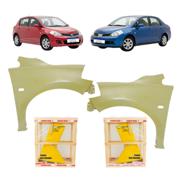 Par Paralama Nissan Tiida C/f Pisca 08 09 10 11 12