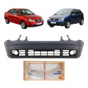 Parachoque Vw Polo 2003 2004 2005 2006 Com Grade Inferior Preto