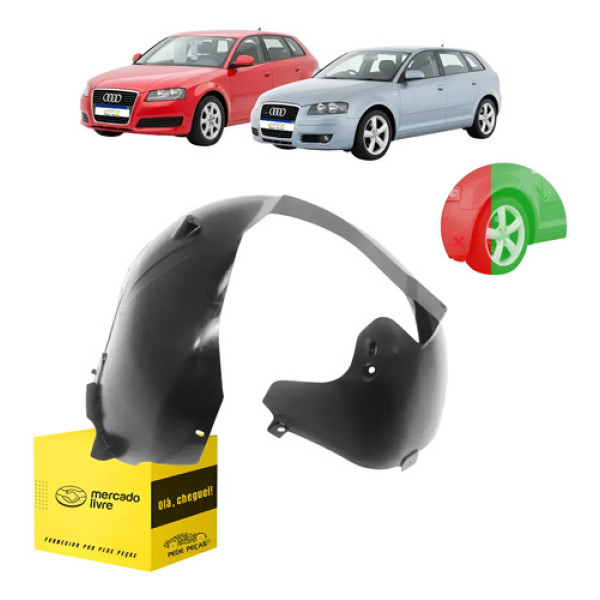 Parabarro Dianteiro Posterior Audi A3 2007 08 09 A 2012 L.e