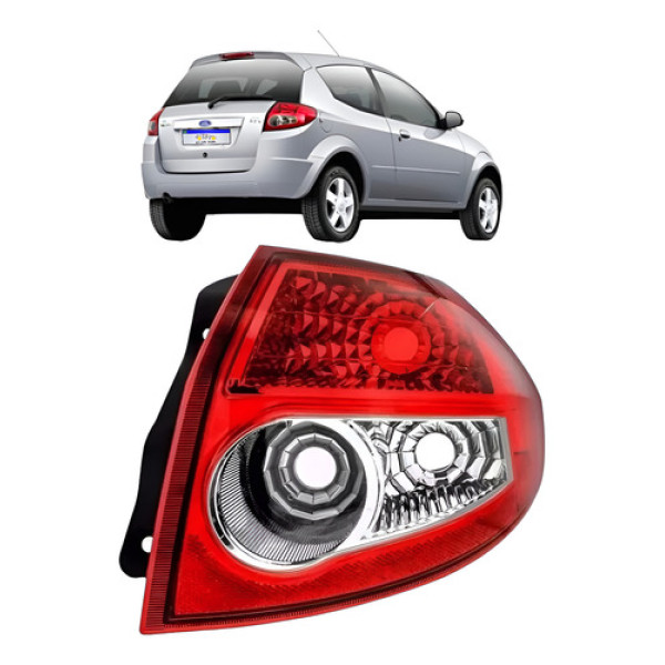 Lanterna Ford Ka 2008 2009 2010 2011 2012 2013 Bicolor L.d Direito Vermelho