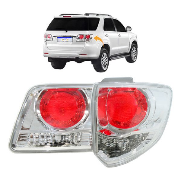 Lanterna Toyota Sw4 2012 2013 2014 2015 Traseira Nova L.d Direito Cromado