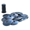 Borração Parachoque Ford F1000 1993 A 1995 C/ Kit Fixação