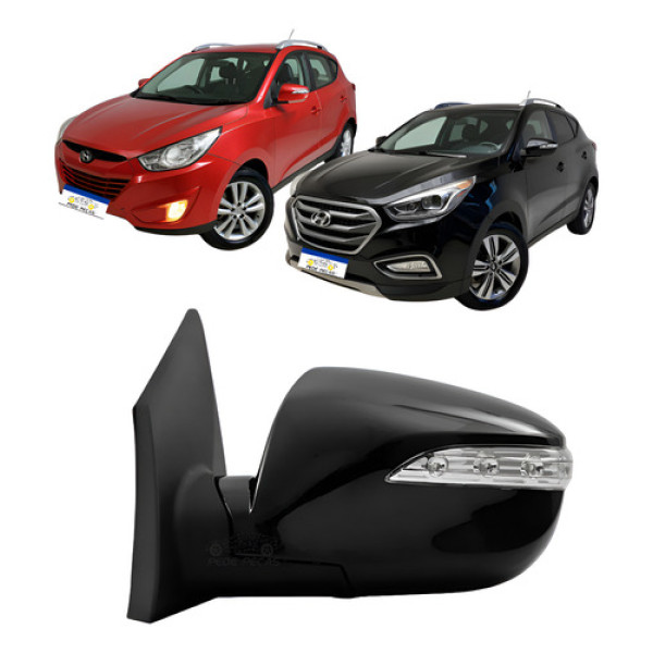 Retrovisor Le Ix35 2010 A 2014 C/pisca Elétrico Esquerdo