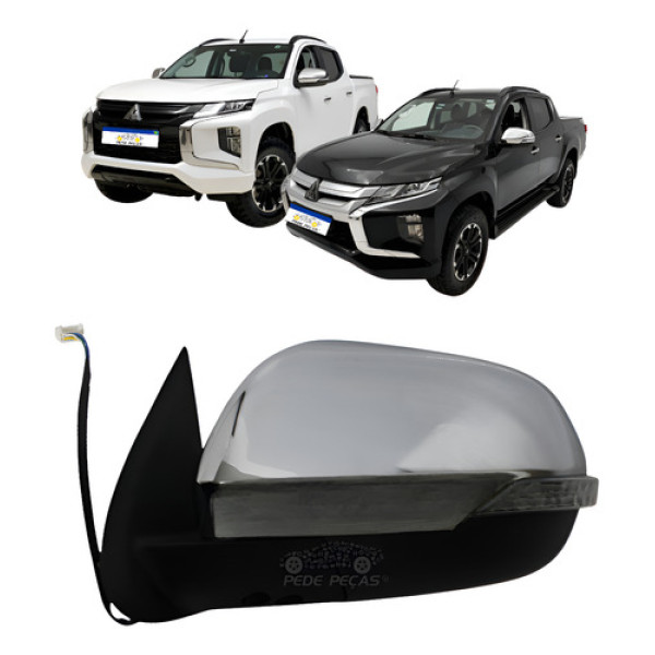 Retrovisor Esquerdo Mitsubishi Triton 2021 A 2025 Eletrico Esquerdo
