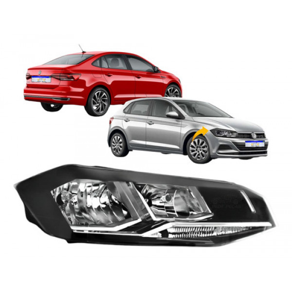 Farol Volkswagen Polo Virtus 2018 2019 2020 2021 2022 Ld