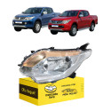 Farol Esquerdo L200 Triton 2017 2018 2019 Manual Cromado Esquerdo/motorista